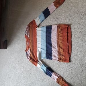 Market & Spruce sweater, S, multi color, striped